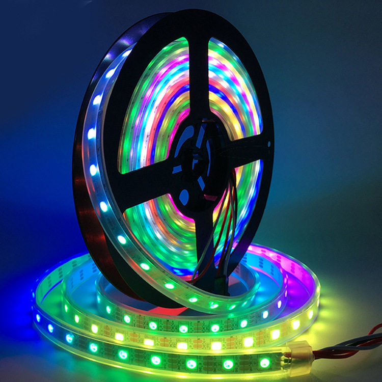 全彩LED灯带 5V5050幻彩WS2812B灯带30灯米60灯米加17键RF控套装
