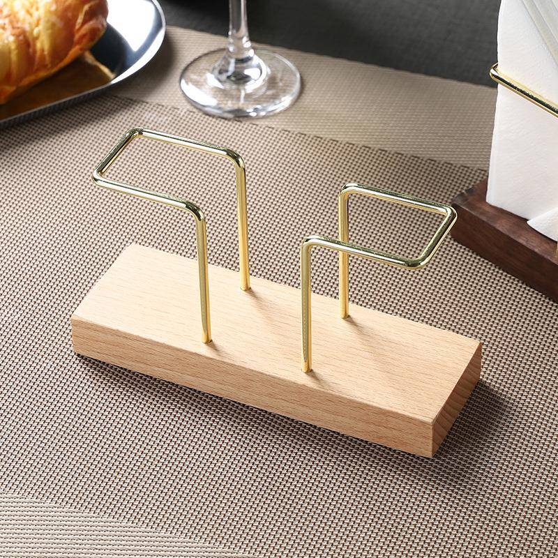 实木立式纸巾架座现代轻奢创意抽纸架子酒店餐厅咖啡店纸巾餐巾托