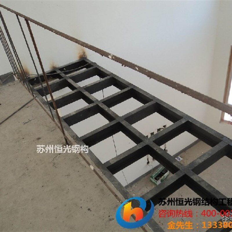 苏州铝塑复合板钢结构阁楼工字型钢楼房钢结构加层