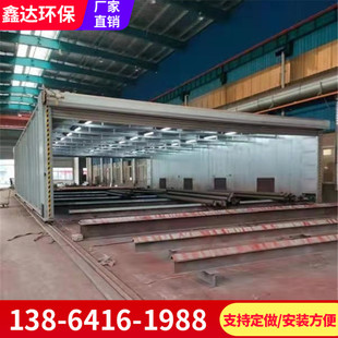 环保移动式伸缩喷漆房大型轨道工业无尘电动折叠烤漆家具打磨晾干