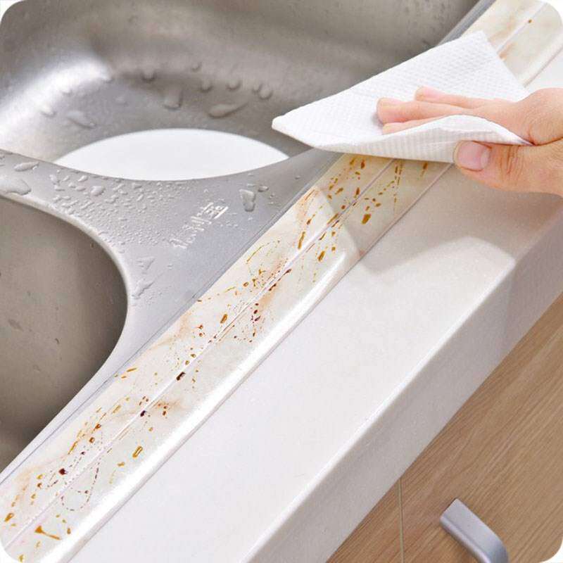 美缝胶带灶台贴边自粘防水贴厨房缝隙胶条水槽密封挡水贴条防霉条