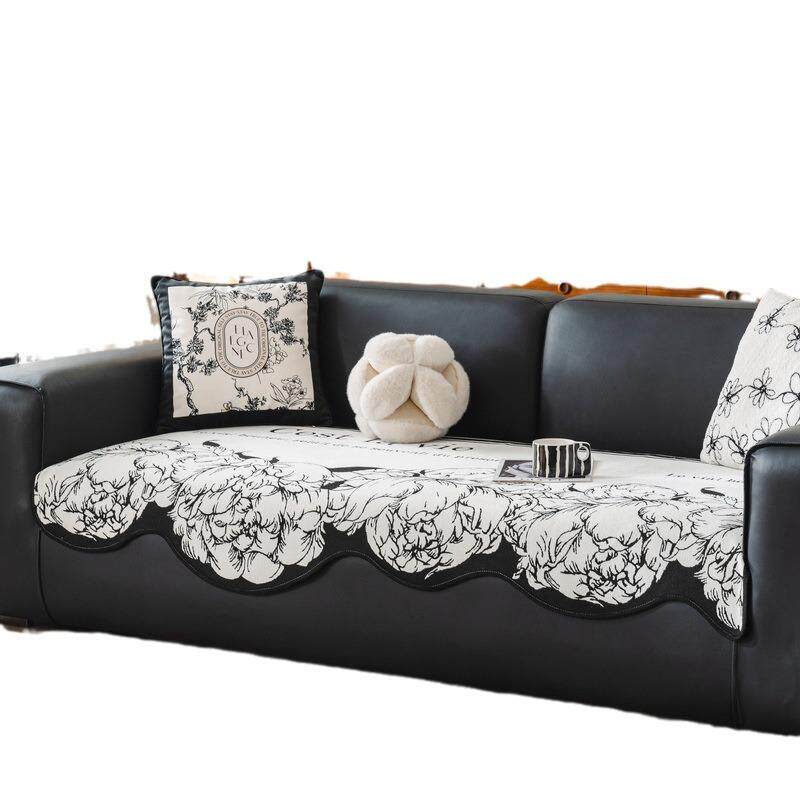 法式异形沙发垫四季通用2024新款高级感防滑坐垫子不规则直排盖布,居家布艺,沙发套,淘宝优惠券,粉丝福利购,淘宝优惠卷