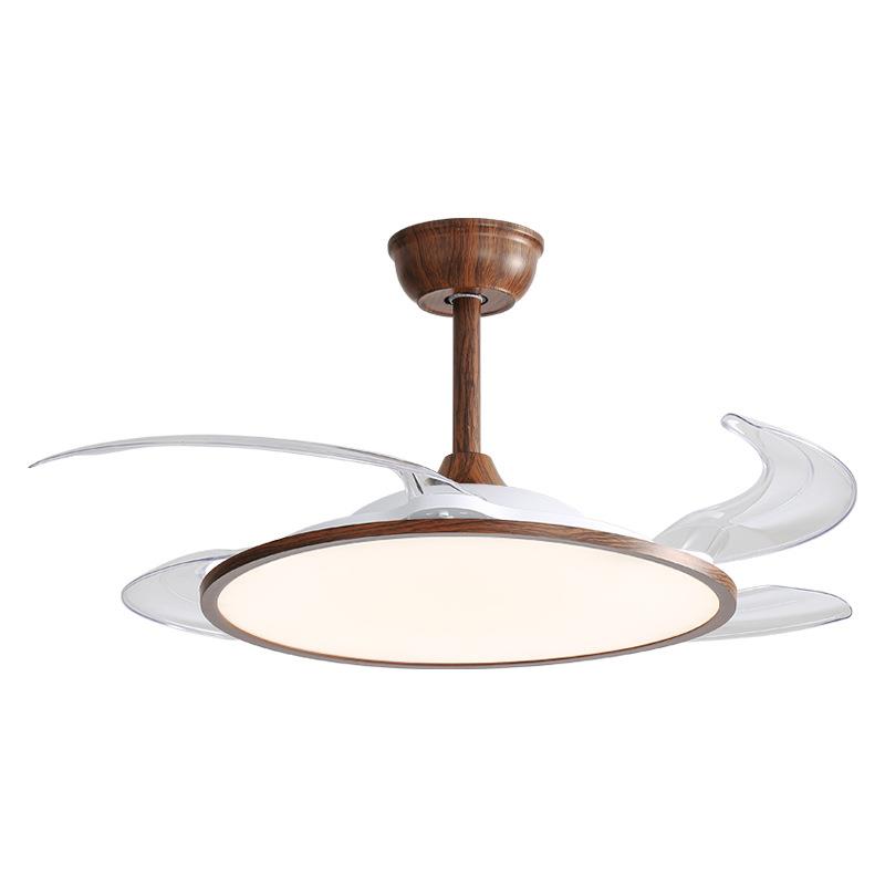 隐形风扇灯新款极简超厅薄吸顶扇灯厅餐卧室/大观一体电扇吊灯具L