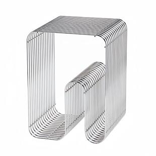 几何置物书架北欧不锈钢小茶几简约现代创意沙发边桌客厅阳台杂志