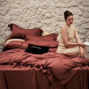 高档轻奢风秋冬奶丝磨毛四件套顺滑可机洗亲肤云柔感裸睡无压力