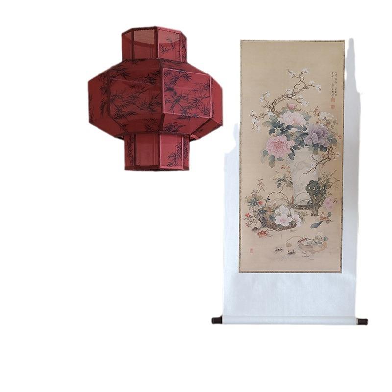 复古风新中式灯民吊宿餐厅书卧个性房禅室意氛围感装饰中93698式