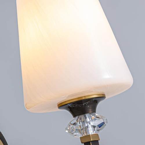 美式全铜壁灯简约现代水晶轻奢客厅背景墙灯过道卧室床头灯M2201