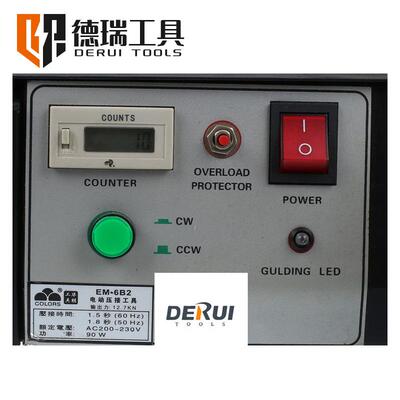 源头工厂德瑞工具EM-6B2全自动端子机0.25-10mm2电动式端子压接钳