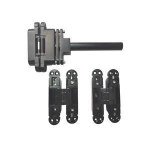 自闭合页隐形自动关门三维可调暗折叠门铰液压缓冲隐藏暗门铰链