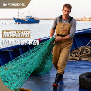 成人加厚赶海捕鱼下水裤 备 防水连体衣耐磨全身特厚一体涉水防护装