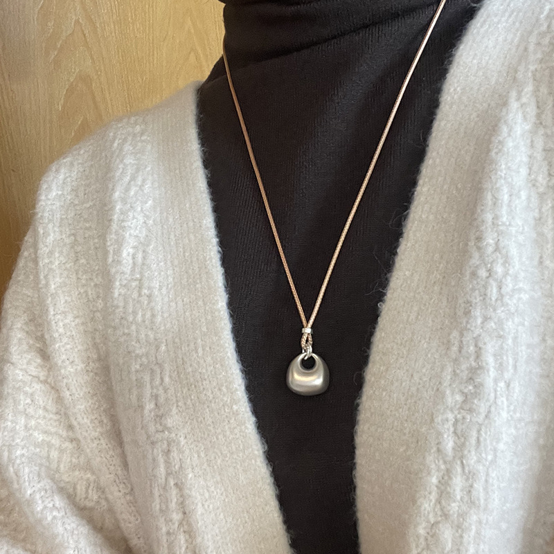 古法中国风胖坨足银9999吊坠