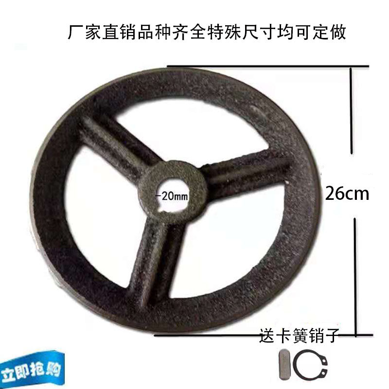 绞肉机商用配件皮带轮双槽轮离合器带轮电动切肉机电机槽轮三角带图片