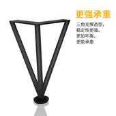 浴室柜脚支撑腿金属卫浴柜地脚不锈钢可调节脚家具五金脚黑色柜腿