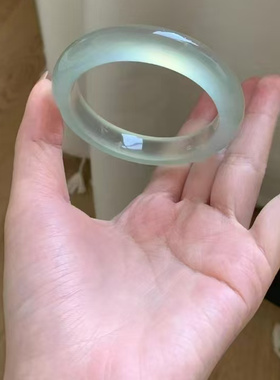 天然水沫玉冰透天青冻葡萄肉石英岩玉石手镯高冰种平安玉镯手镯