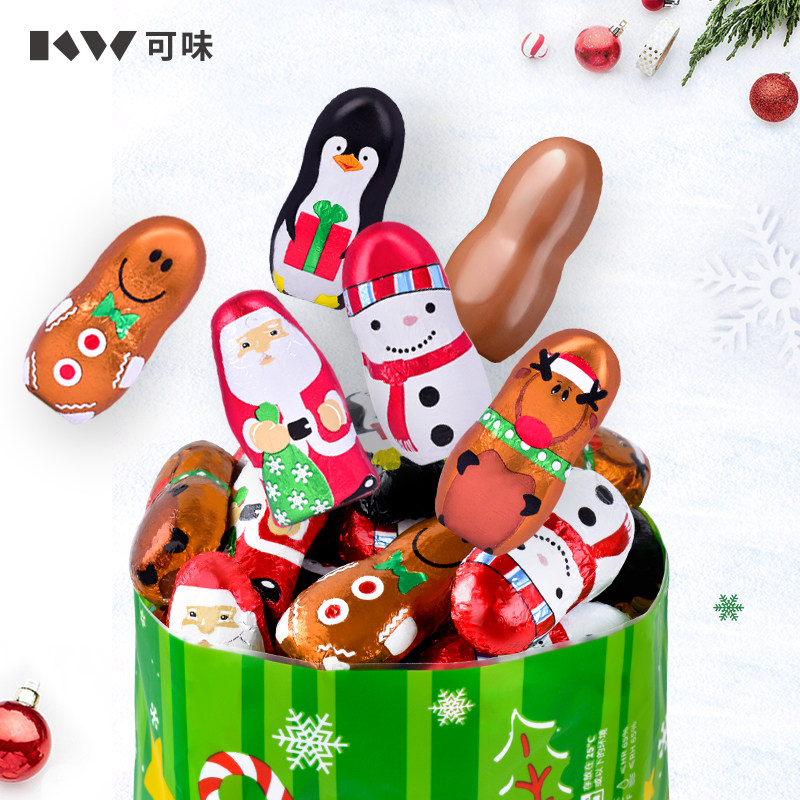 圣诞老人雪人企鹅牛奶巧克力