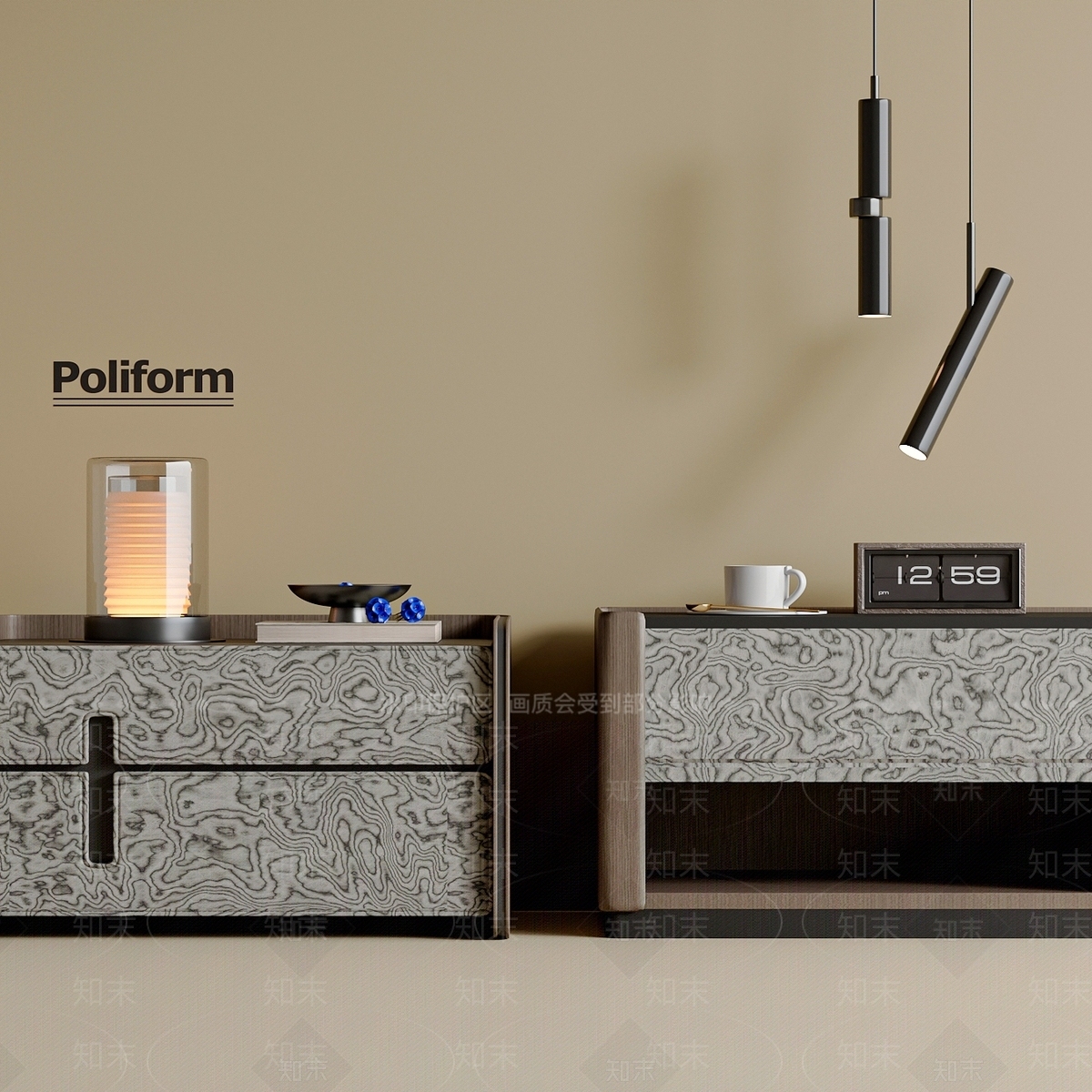 北欧实木床头柜现代简约收纳柜