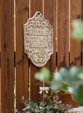 蜂鸟铸铁花牌花园挂牌墙饰户外庭院花园阳台装饰出R口日系ins摆件