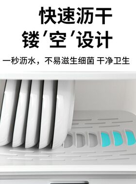 改装育雏保温箱家用碗盘柜r厨房碗筷收纳盒带盖子装碗碟盘沥水碗