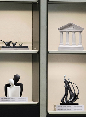 高级感小众抽象艺术极简摆件酒柜B客厅电视柜家居软装饰品侘寂风