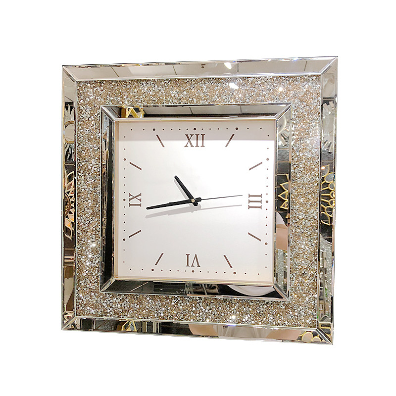 轻奢时尚装饰时钟客厅餐厅挂钟家用个性创L意镶钻壁挂艺术钟表贴,家居饰品,挂钟,淘宝优惠券,粉丝福利购,淘宝优惠卷