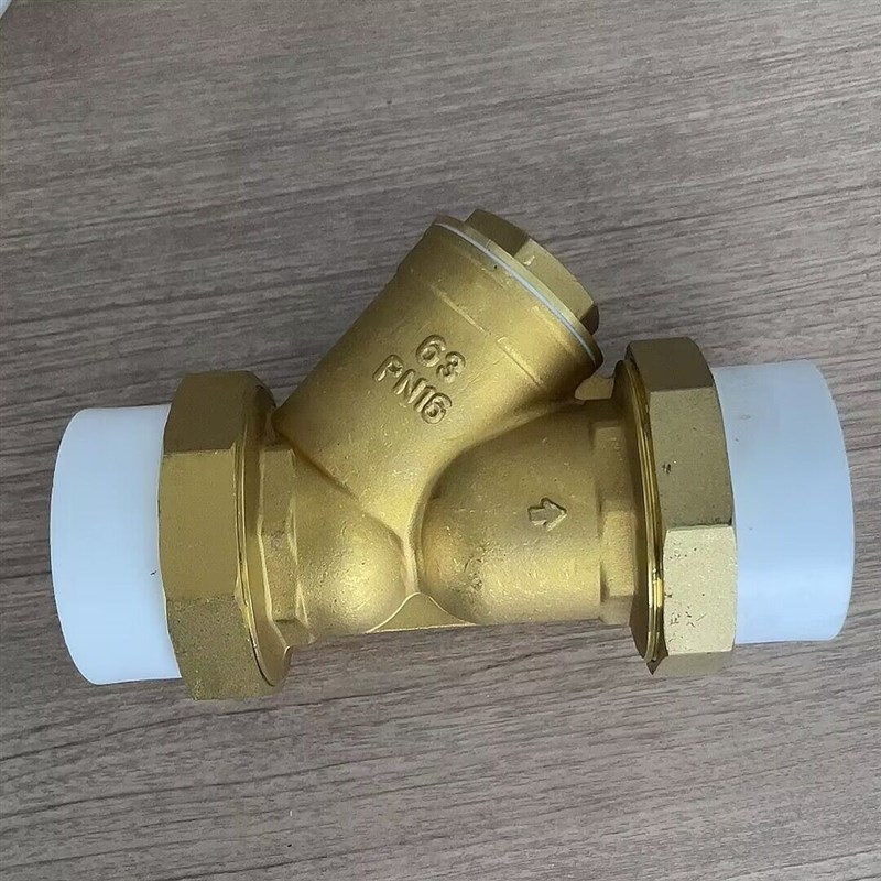 全铜加厚暖气管道水管PPR热熔双活接增压泵y型过滤阀V除污器4分6