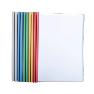 三益a3a4抽杆夹透明拉杆夹文件收纳夹学生文件册强力夹文件塑料夹试卷简历夹试卷夹票据夹资料册插页收纳册