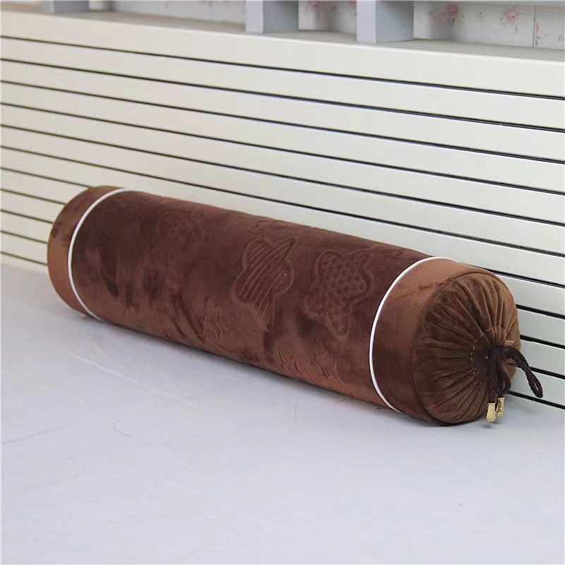 纯色长型圆柱糖果枕头套男u朋友长条睡觉抱枕圆形靠垫靠枕换洗套