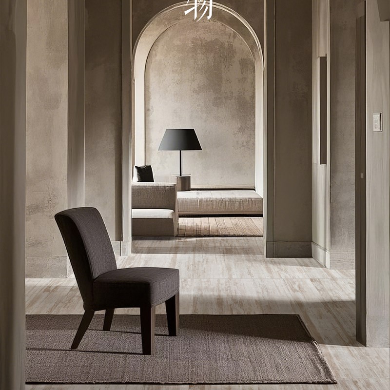 休闲法国桦木覆古木纹瓷砖白色彷实木瓷砖客厅卧室商店BU&B地板瓷