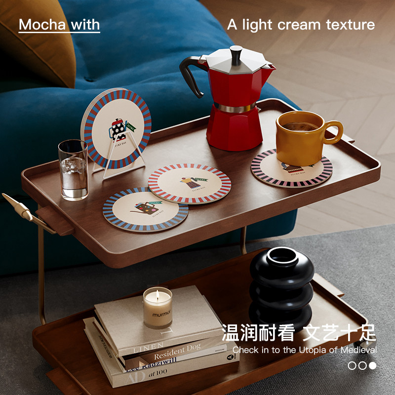摩尔游记中古风杯垫吸水速干隔热咖啡垫轻奢高级感碗盘垫子可定制,居家布艺,餐垫,淘宝优惠券,粉丝福利购,淘宝优惠卷