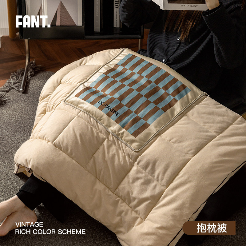 午后柏林抱枕被子二合一冬季车载折叠靠枕办公室午睡加厚两用被子