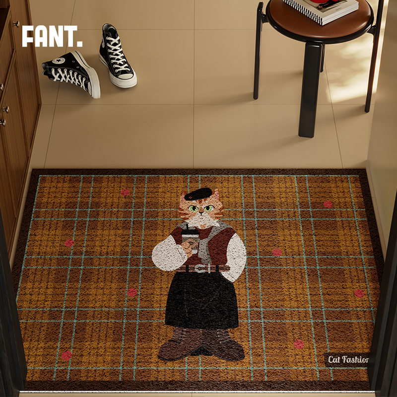 范特家喵吉先生丝圈入户地垫