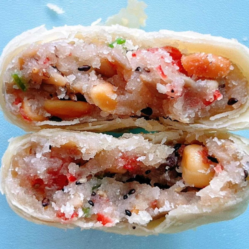 五仁月饼大个酥皮老五仁椒盐中秋传统月饼糕点零食大白皮老口味