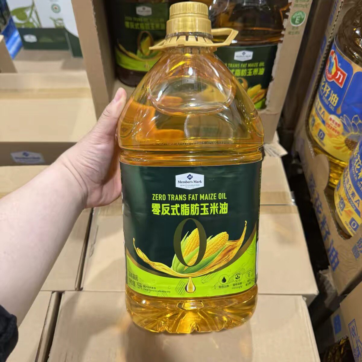 山姆零反式脂肪玉米油清淡不腻烹饪煎炒专用食用油代购官方旗舰店