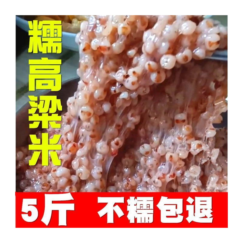 东北好吃黏糯高粱米粘高粱米农家新鲜糯米去皮包粽子年糕汤圆糍粑