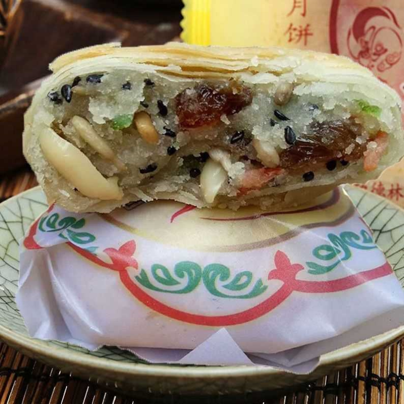 【地方美食】酥皮苏式老式正宗五仁月饼多口味糕点零食酥饼礼盒