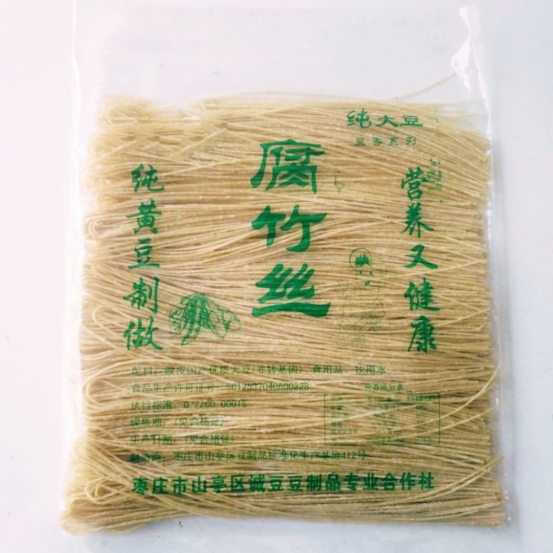 正宗【腐竹丝】豆丝凉拌菜纯在特级云丝豆腐丝无盐火锅豆制品干货图片