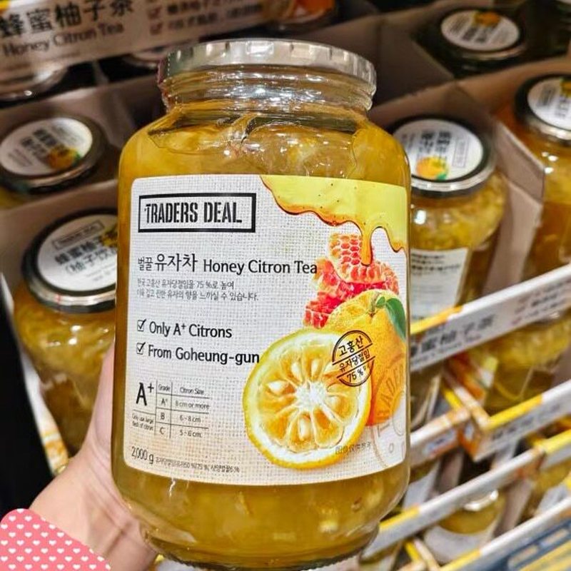 山姆韩国进口蜂蜜柚子茶2kg下午茶水果肉饮料正品代购官方旗舰店