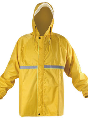 成楷科技CKB-Y108均码单层雨衣分体雨衣雨衣雨裤套装黄色