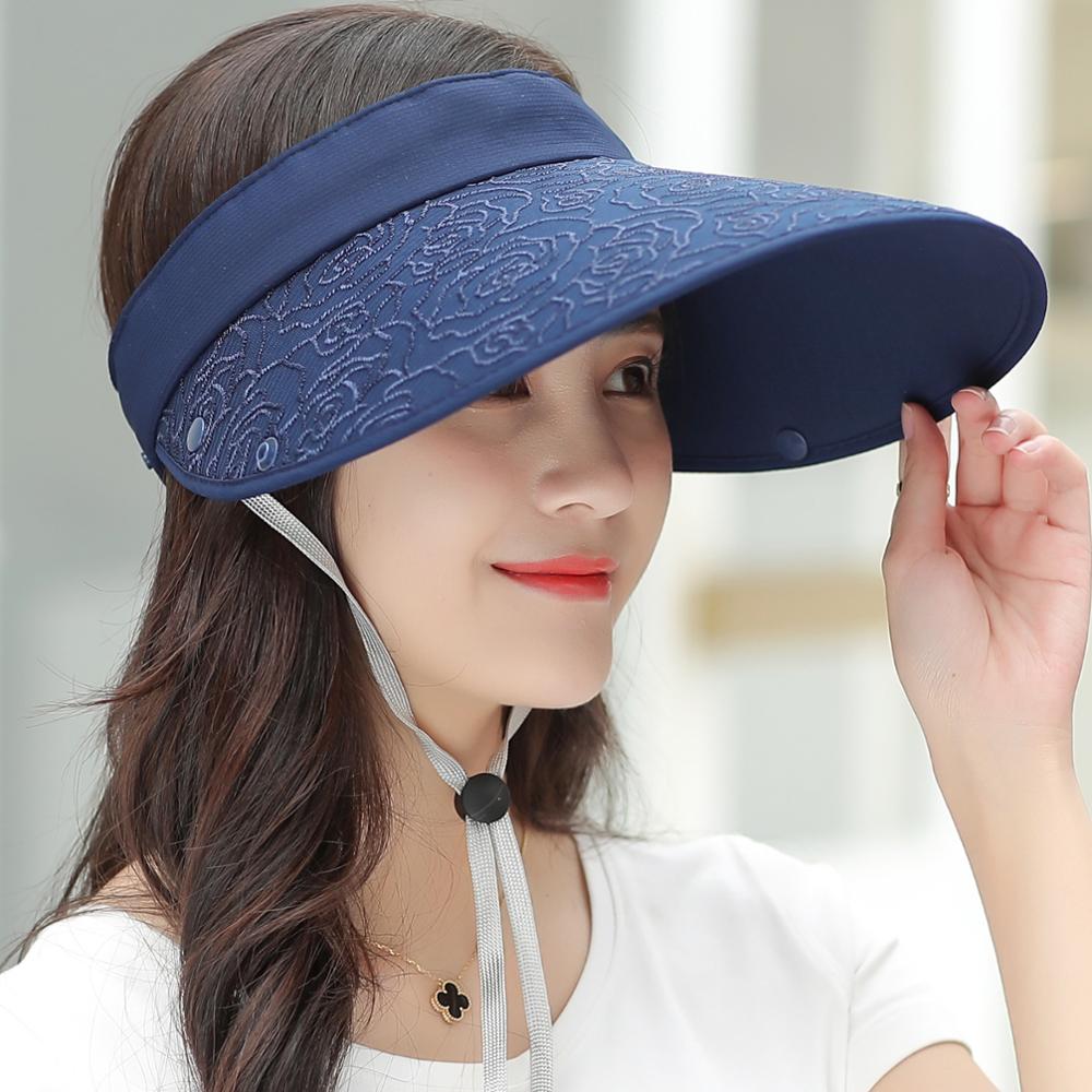 Sun hat womens summer version of the Korean anti-uv electri