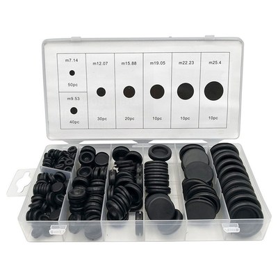 Professional 170Pcs Rubber Grommets Assortment Firewall Hole