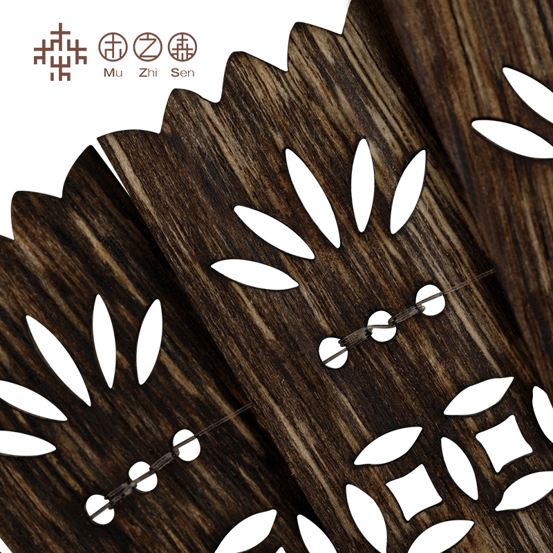 【精雕珍藏品】文莱黑油老料沉香精雕工艺扇子家居摆件车挂清凉甜