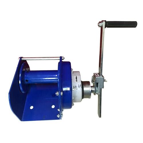 自锁式手摇绞盘重型自锁绞盘钢丝绳扬机起重小型吊机0.5吨(裸肌