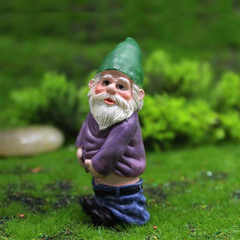 Home Garden Decoration Gnome Statue Resin Garden Figurines O