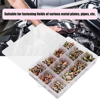 300PCS  Rvt Nute KtRve Nutsert Cap Carother/其bon Steel Flat