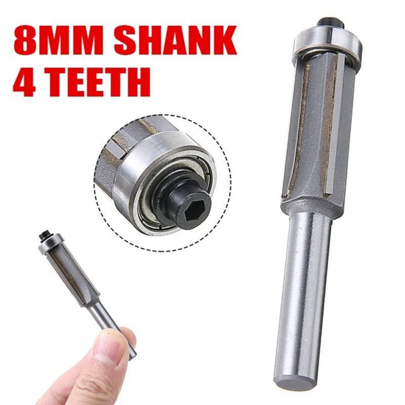 8mm Router Bi Shank Pattern Flush Trim Router Bit Double Bea