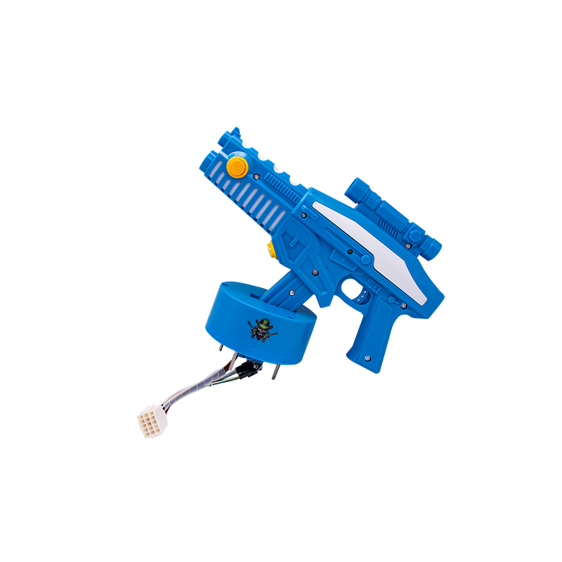 打枪游乐射击配件投币商用款小黄人大战机器人儿童枪林弹雨游戏机