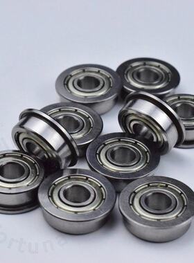 Flange  10pcs F605ZZ 5*14(16)*5(mm) Free shipping chrome ste
