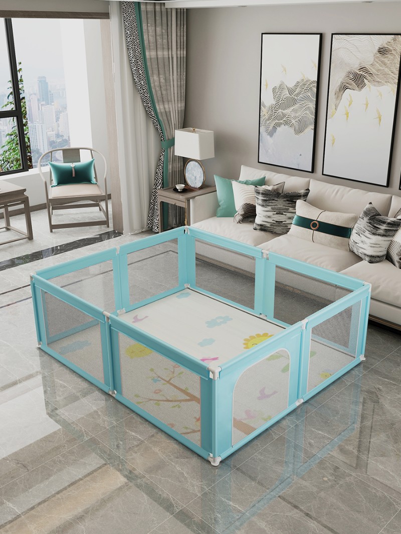 围栏防护栏婴儿游戏安全栏宝宝地上爬行垫栅栏杆儿童室内家用地垫