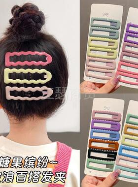 儿童大号发夹後脑勺碎发夹神器网红韩版小女孩不伤发BB夹发夹syxl