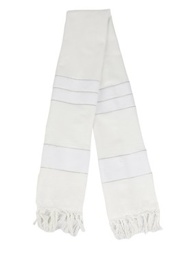 Messianic Tallit Shawl Je Prayer White Scarf Hanukkah With B